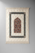 Premium Prayer Mat – Soft Velvet Janamaz with Elegant Floral Design | Sajdah Hub