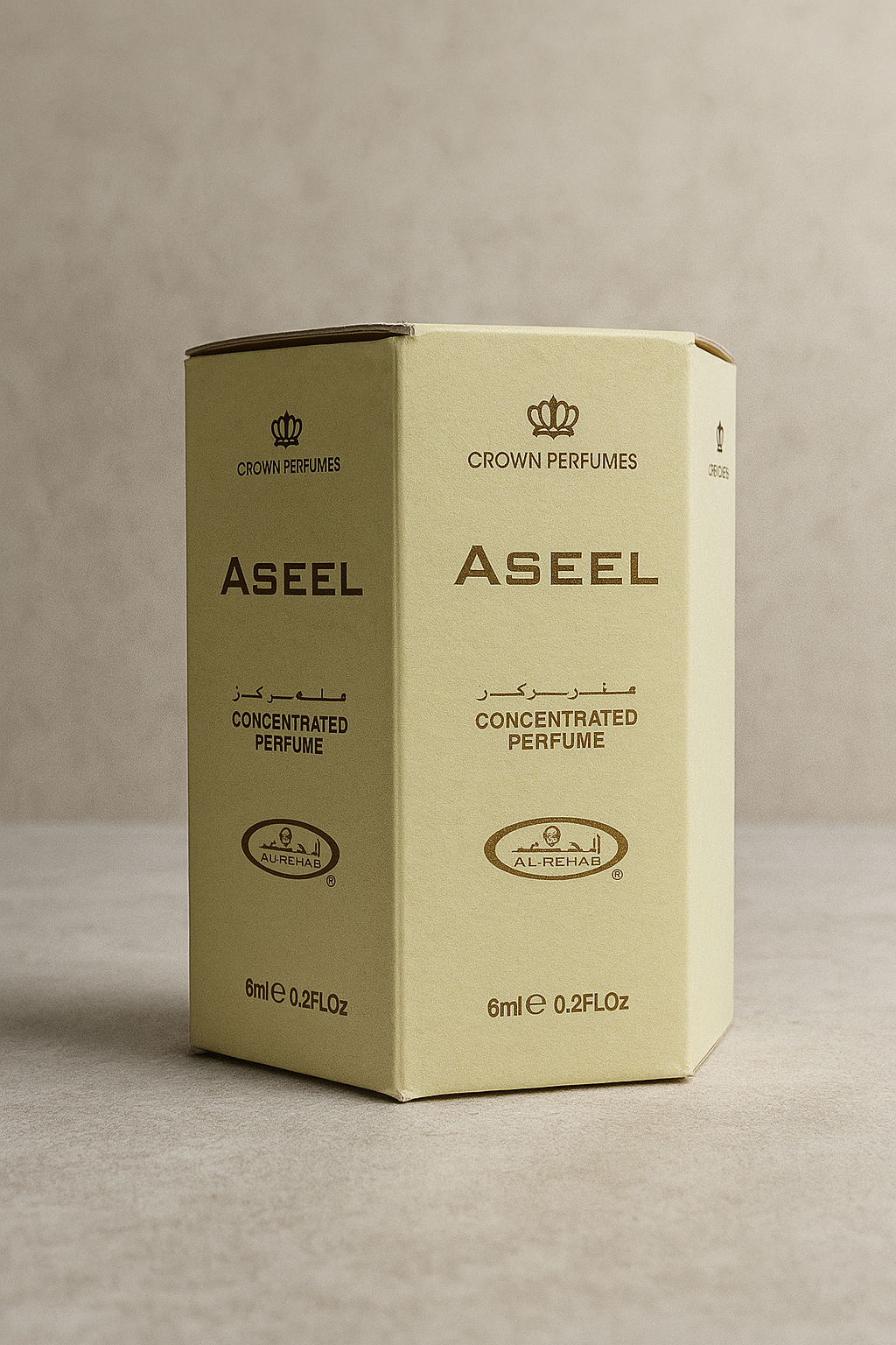 Aseel Concentrated Perfume Oil – Al-Rehab 6ml Roll-On (Pack of 6) | Classic Arabic Attar for Men & Women