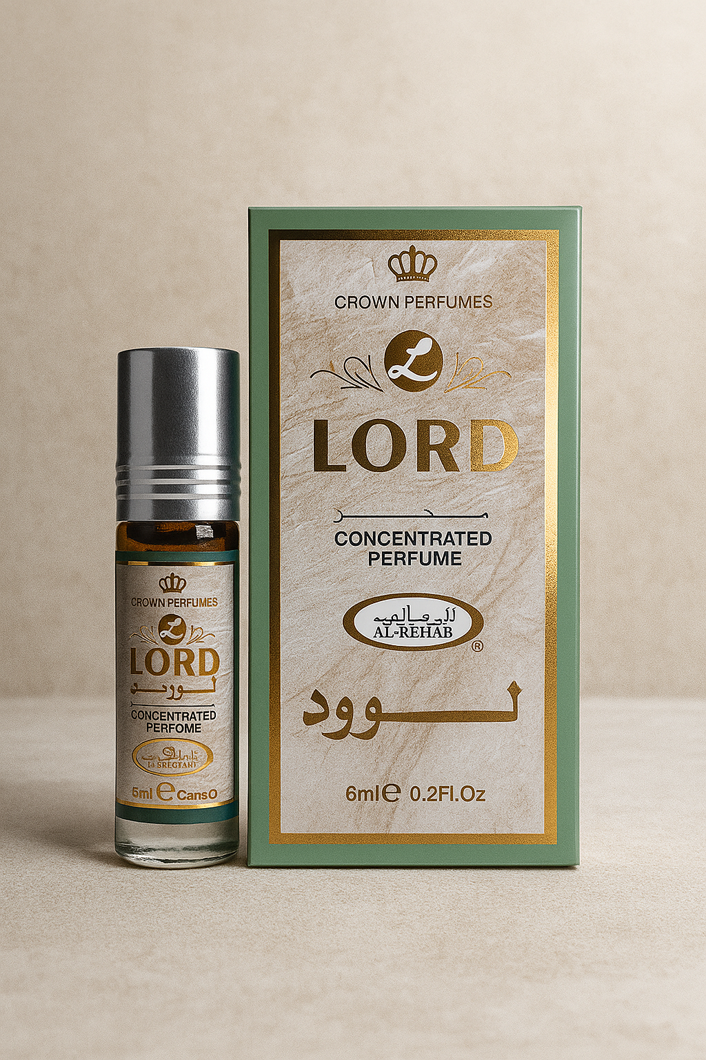 LORD Concentrated Perfume Oil – Al-Rehab 6ml Roll-On | Long-Lasting Arabic Attar for Men