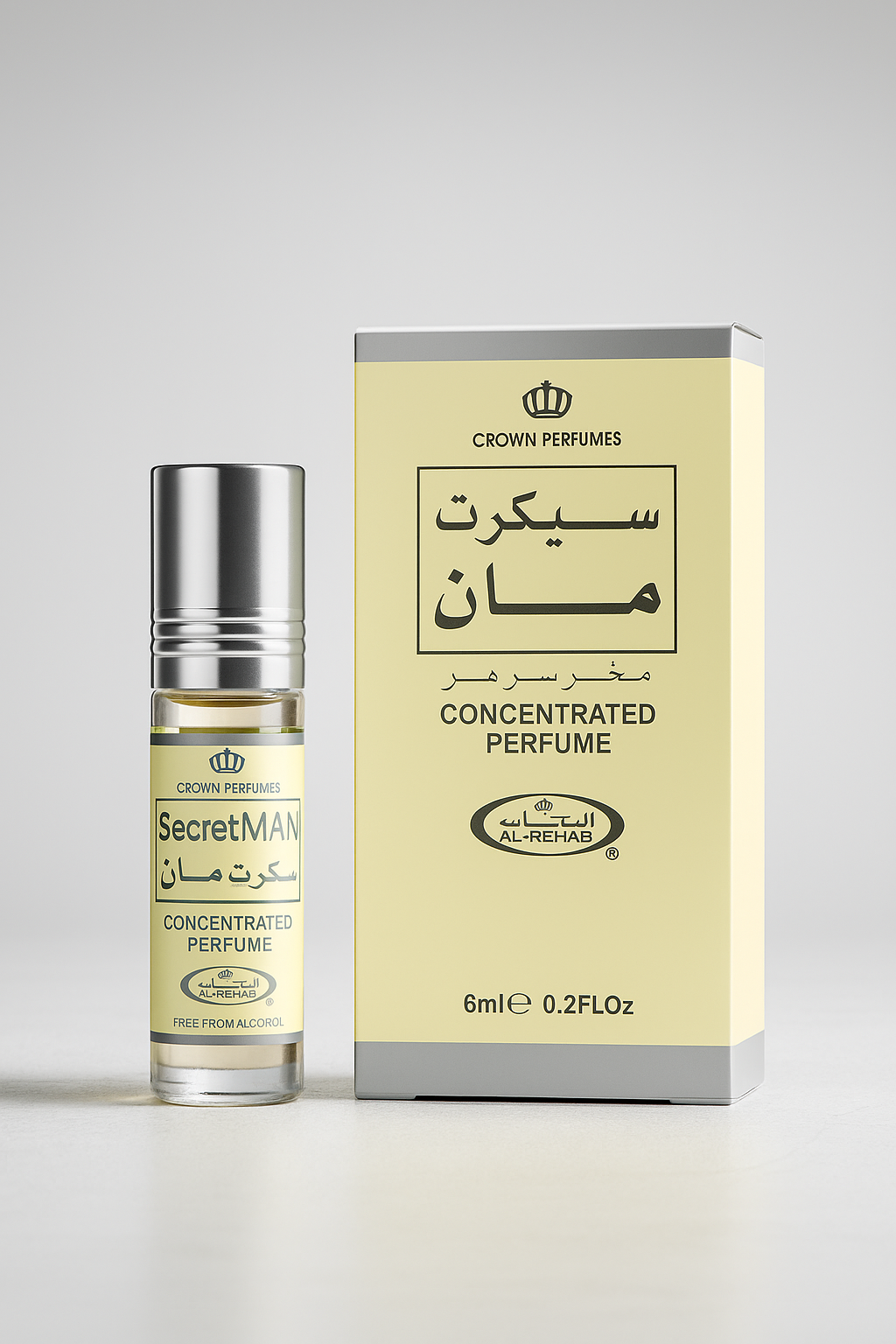 Secret Man Concentrated Perfume Oil – Al-Rehab 6ml Roll-On | Long-Lasting Arabic Attar for Men